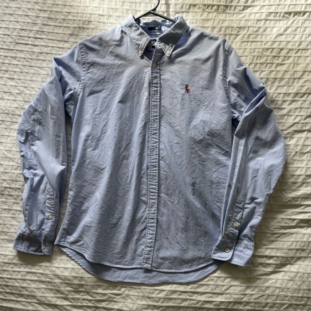 RALPH LAUREN SPORT - kids Oxford shirt size 12, light blue